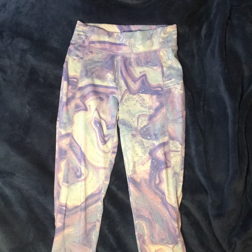 More than magic purple athletic leggings for girls